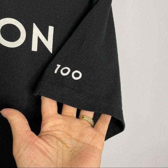 Peloton Century Club 100 Rides Black Tee Shirt - Picture 6 of 8